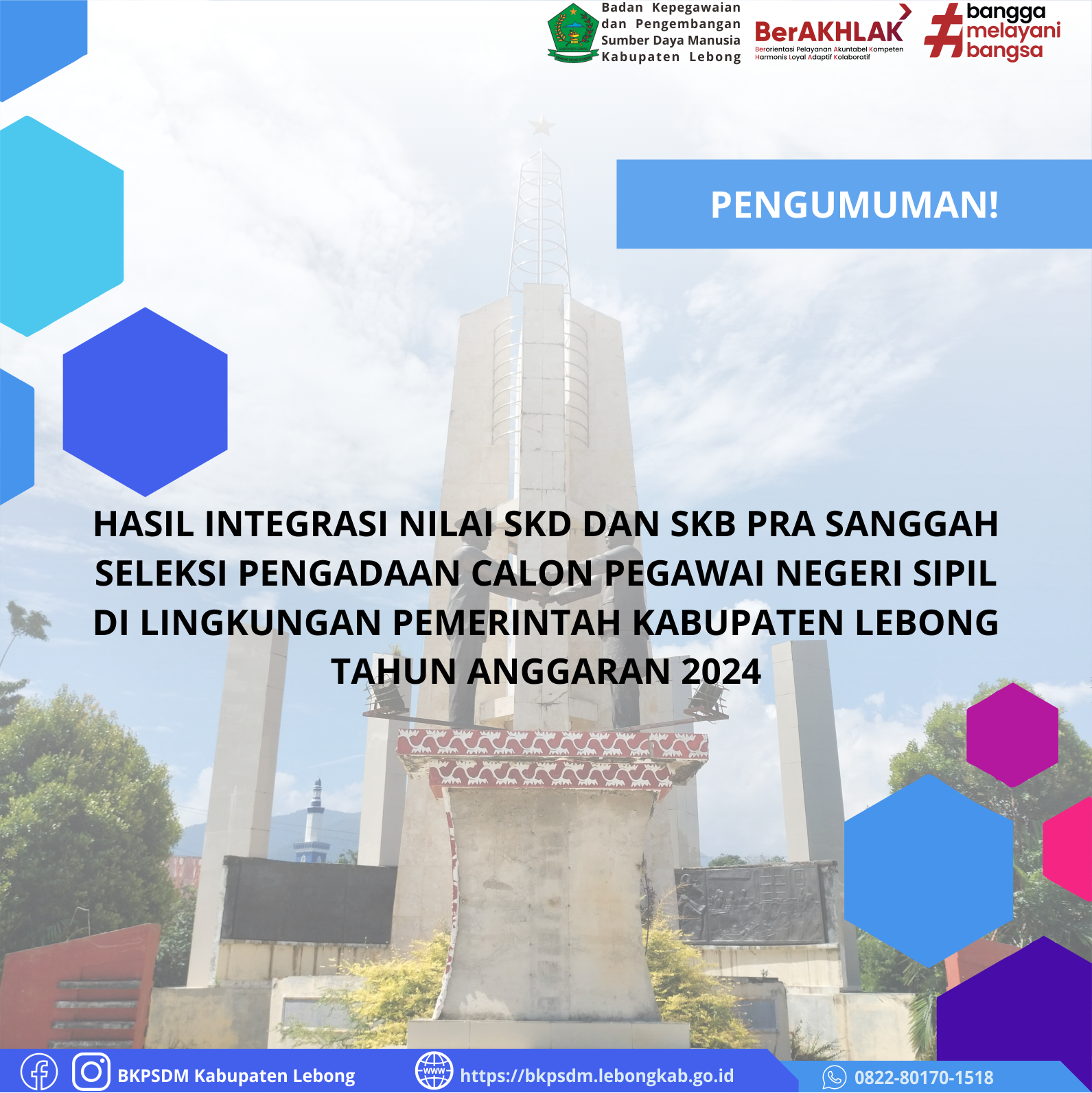 PENGUMUMAN!! HASIL SELEKSI CPNS PRA SANGGAH TAHUN ANGGARAN 2024